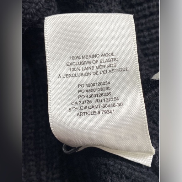 Aritzia Wilfred Free Montpellier Sweater Dress Black Merino Wool Turtleneck XS - Picture 8 of 8